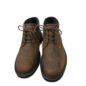 Ecco Men's Metropole London Dark Brown Suede Chukka Boots Size 9 NWOT